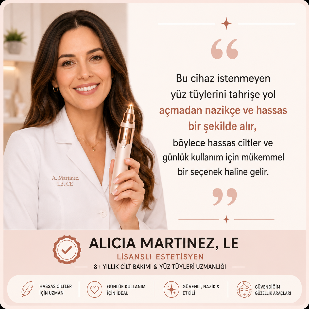 2'si 1 arada kaş ve yüz tüy alma cihazı