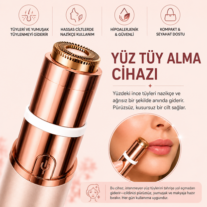 2'si 1 arada kaş ve yüz tüy alma cihazı